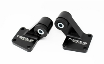 Picture of Torque Solution 03-06 Mitsubishi EVO VII-IX Billet Rear Differential Mounts - Black