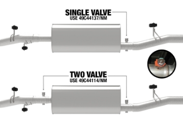 Picture of aFe 20-21 GM Trucks V8-6-2L 409 Stainless Steel Muffler Delete Pipe