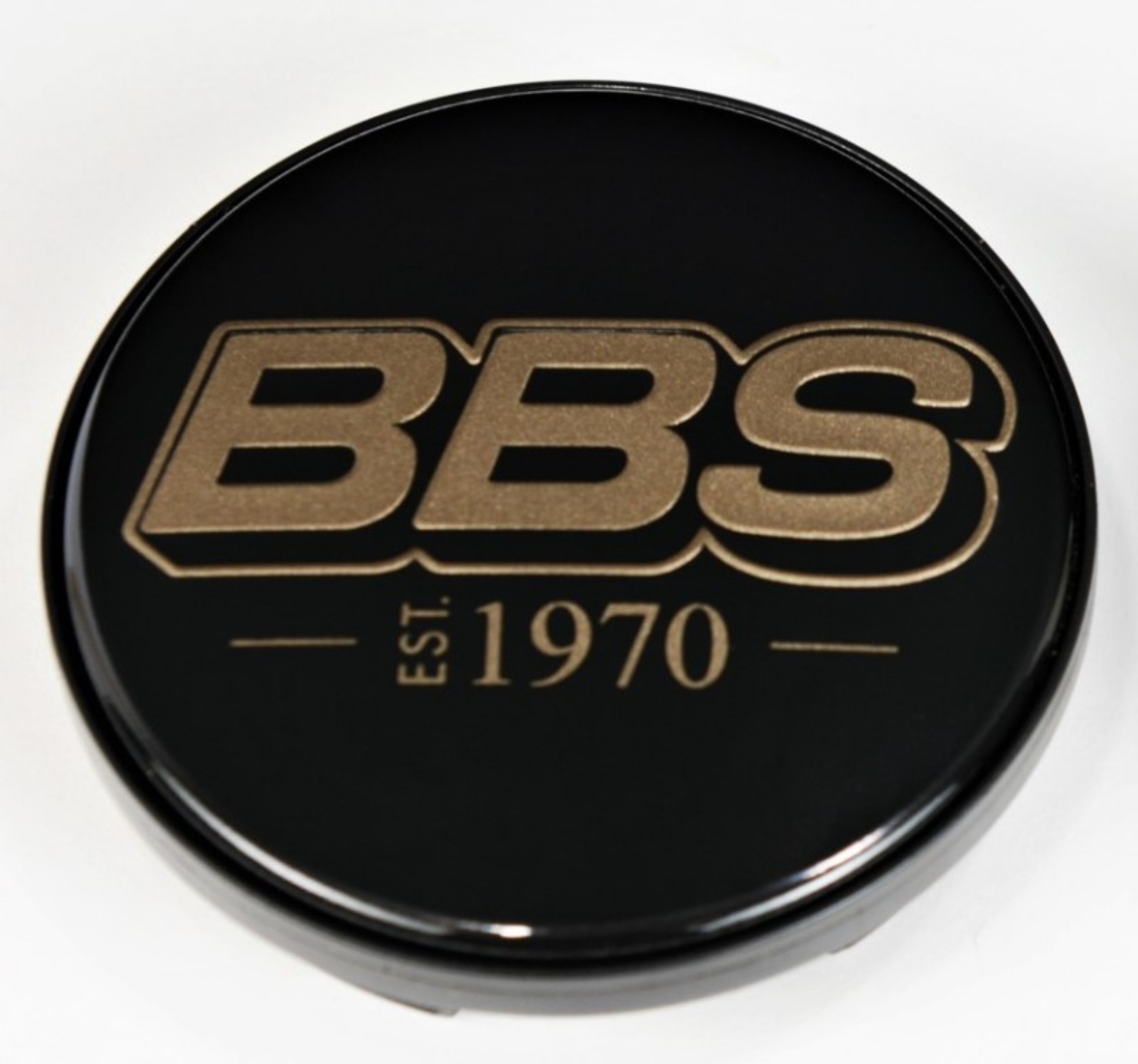 Picture of BBS Center Cap 70-6mm Black-Gold Est- 1970 Anniversary w-BBS Logo 5-Tab