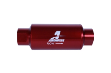 Picture of Aeromotive In-Line Filter - AN-10 10 Micron Microglass Element Red Anodize Finish