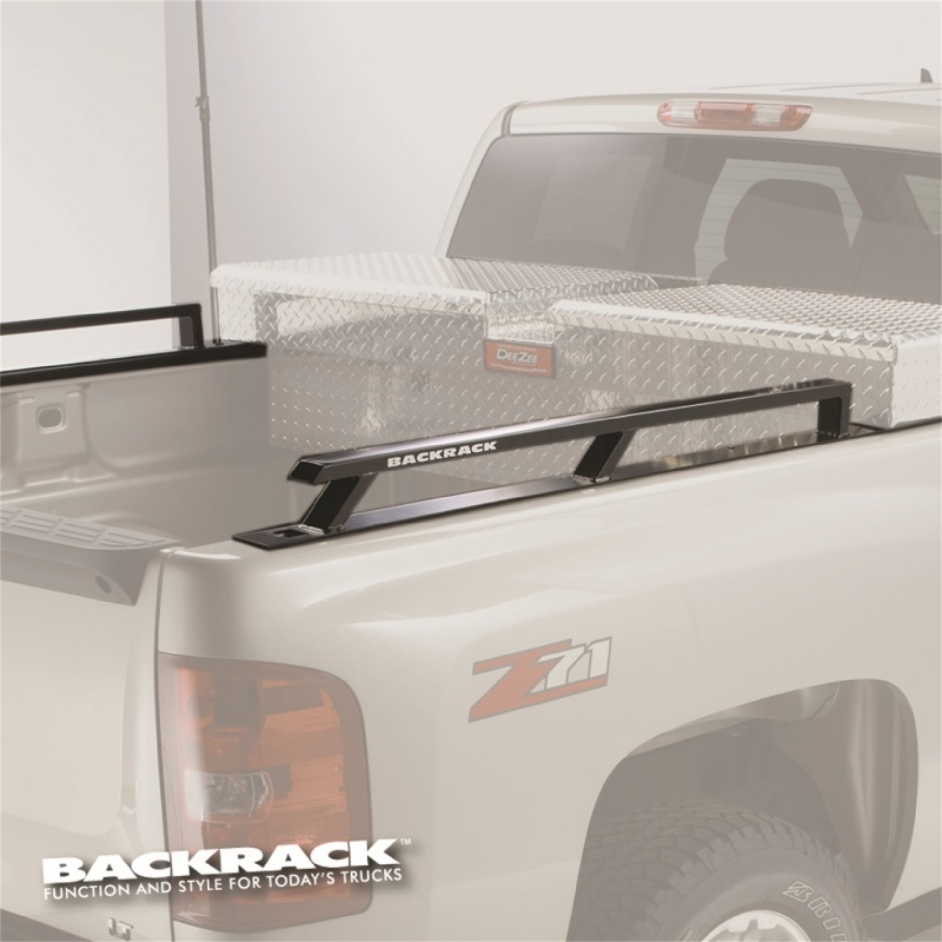 Picture of BackRack 07-13 Silverado-Sierra 6-5ft Bed Siderails - Toolbox 21in