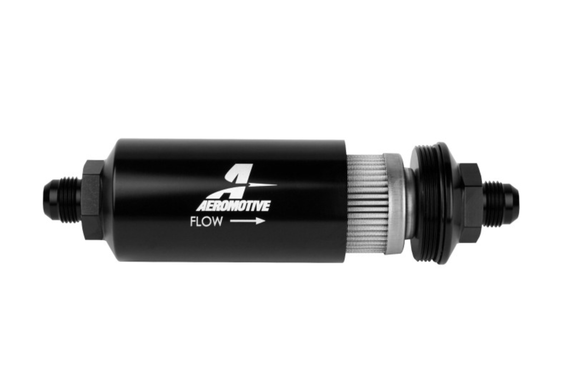 Picture of Aeromotive In-Line Filter - AN -08 Male 100 Micron Stainless Steel Element