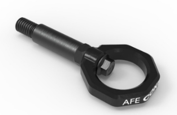 Picture of aFe Control Front Tow Hook Black BMW F-Chassis 2-3-4-M