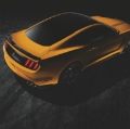 Picture of Ford Racing 15-23 Mustang Coupe Gloss Black Rear Spoiler w-Gurney Flap