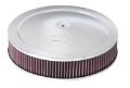 Picture of K&N 14in Red Custom Air Cleaner Assembly - 5-125in ID x 14in OD x 2-75in H x 1-25in Drop Base