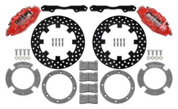 Picture of Wilwood 17-21 Can-Am X3RS Red 6-Piston Front Kit 11-25in - Drilled Rotors