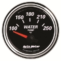 Picture of Autometer Designer Black II 52mm 250 Deg F Water Temp Gauge