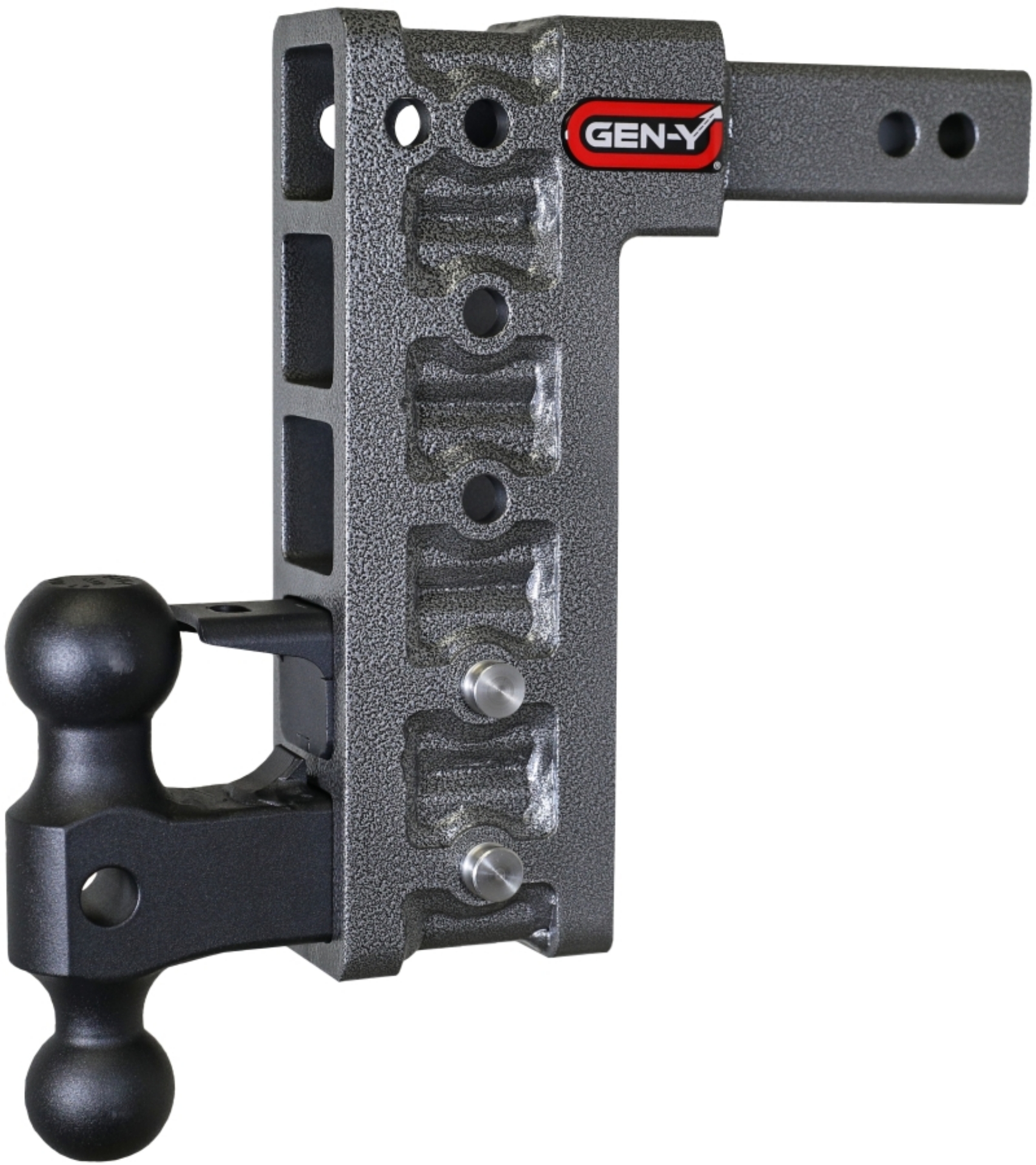 Picture of Gen-Y Mega Duty 2in Shank 10in Drop 2K TW 16K Hitch w-GH-051 Dual-Ball-GH-032 Pintle Lock