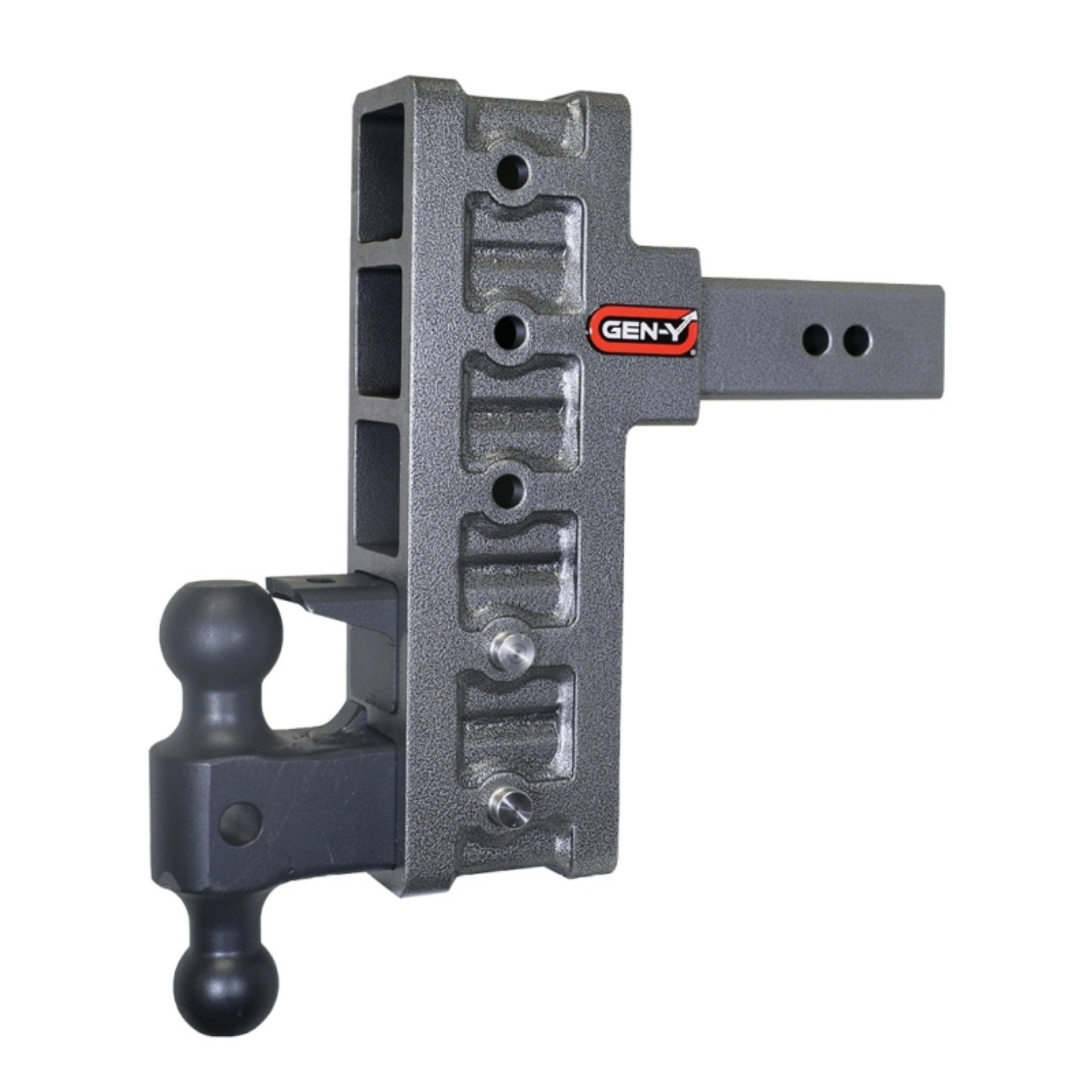 Picture of Gen-Y Mega Duty 2-5in Shank 9in Offset Drop 21K Hitch w-GH-061 Dual-Ball-GH-062 Pintle Lock