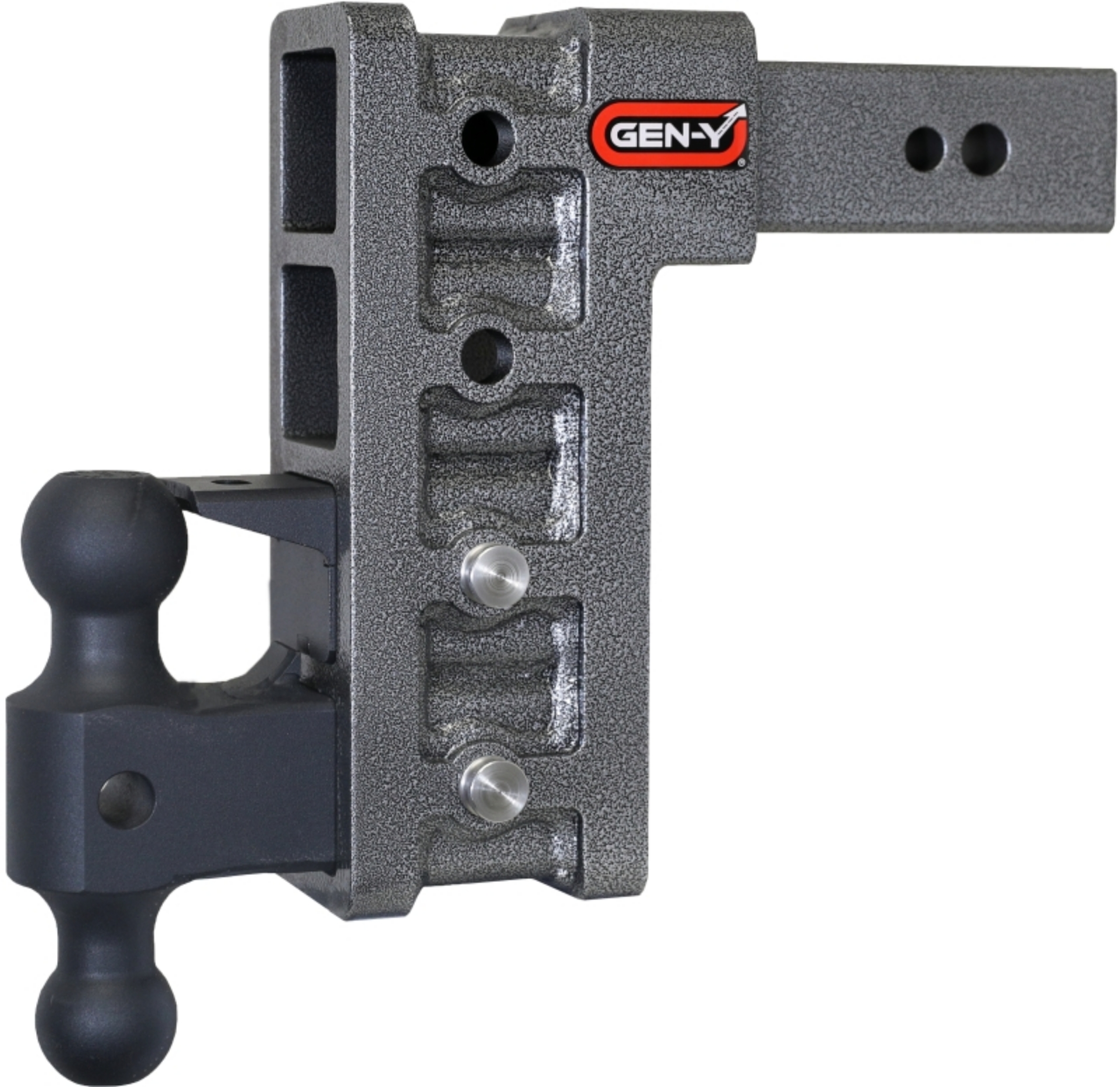 Picture of Gen-Y Mega Duty 2-5in Shank 9in Drop 3-5K TW 32K Hitch w-GH-0161 Dual-Ball-Pintle Lock