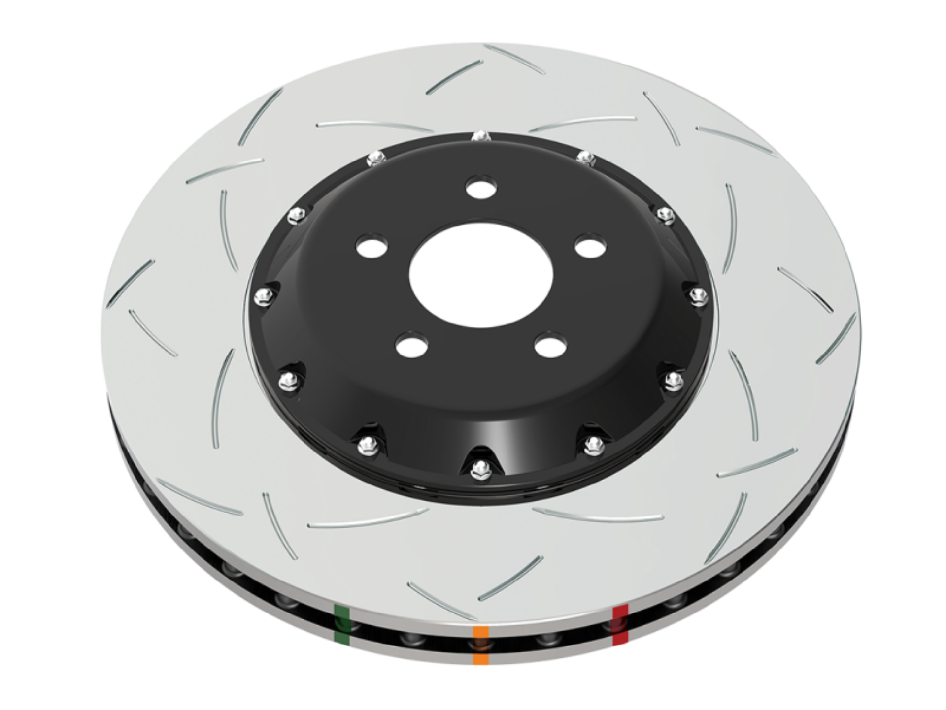 Picture of DBA 08-15 Mitsubishi Lancer Evo X T3 5000 Series Front Slotted Rotor w-NAS Nuts