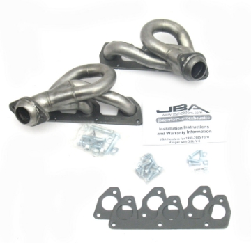 Picture of JBA 02-08 Ford Ranger 3-0L V6 w-o EGR 1-1-2in Primary Raw 409SS Cat4Ward Header