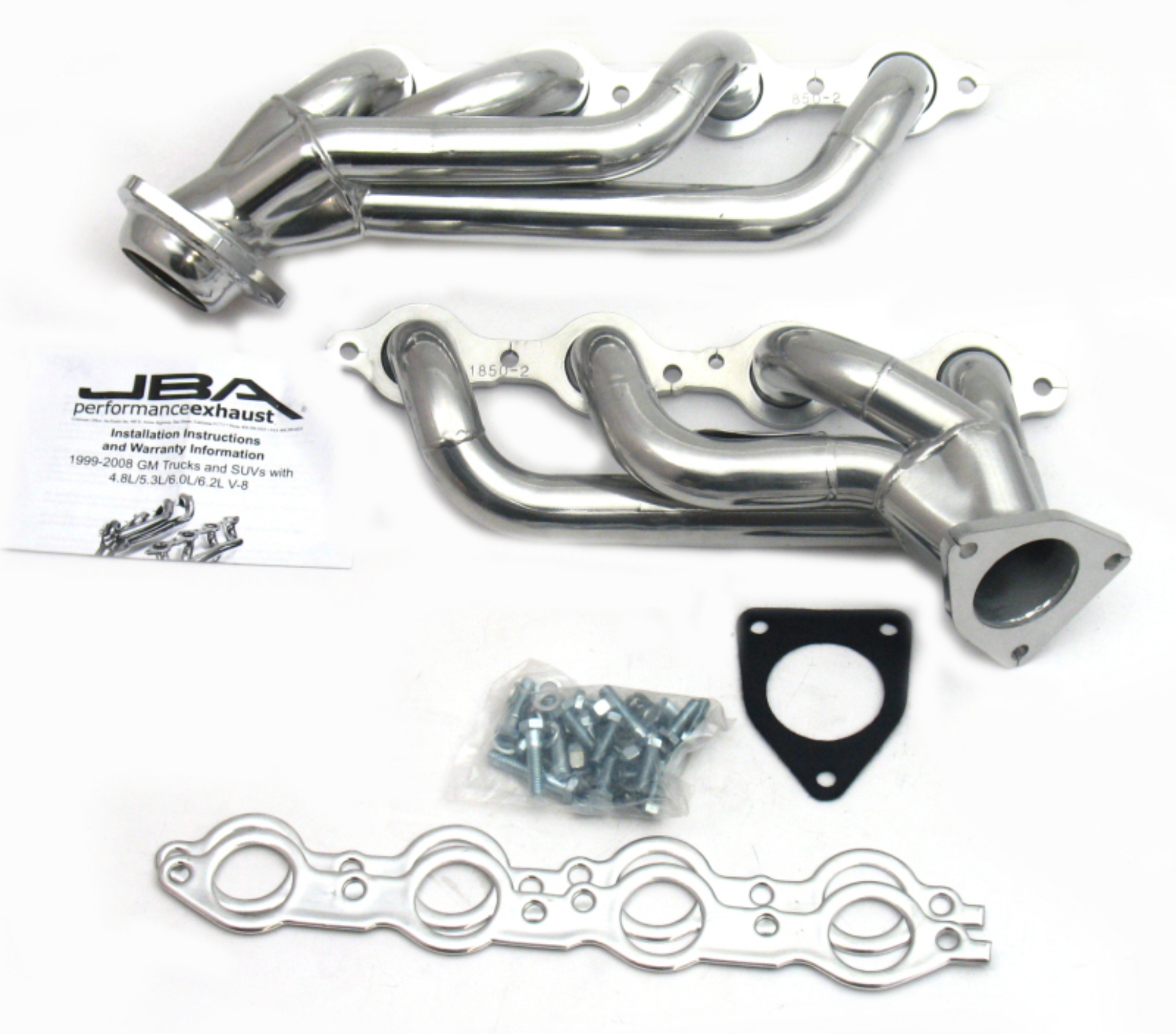 Picture of JBA 02-13 GM Truck 4-8L-5-3L LS Silver Ctd Cat4Ward Header