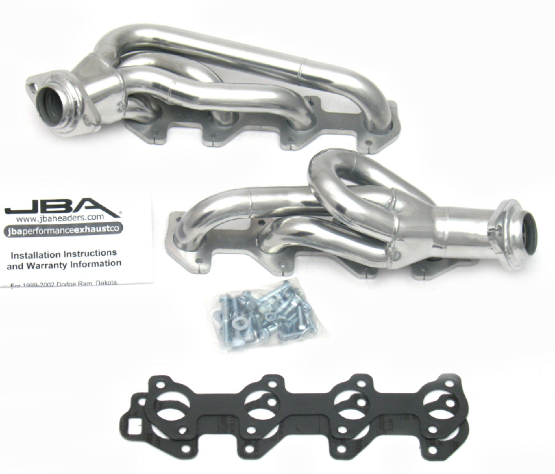 Picture of JBA 00-03 Dodge 4-7L PowerTech 1-1-2in Primary Silver Ctd Cat4Ward Header