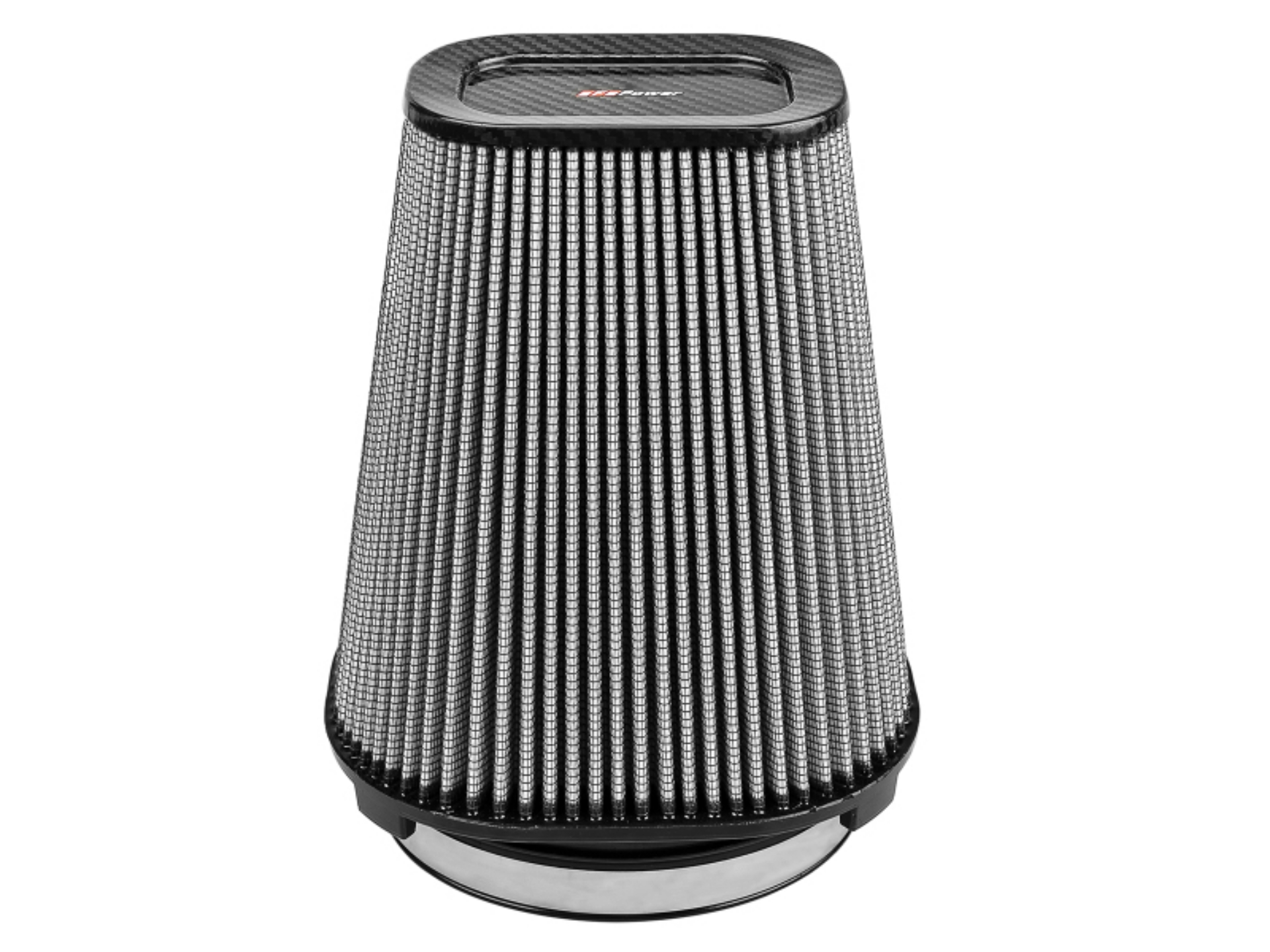 Picture of aFe MagnumFLOW Pro Dry S Air Filter 7-5x5-5in F x 9x7in B x 5-75x3-75in T Carbon x 10in H