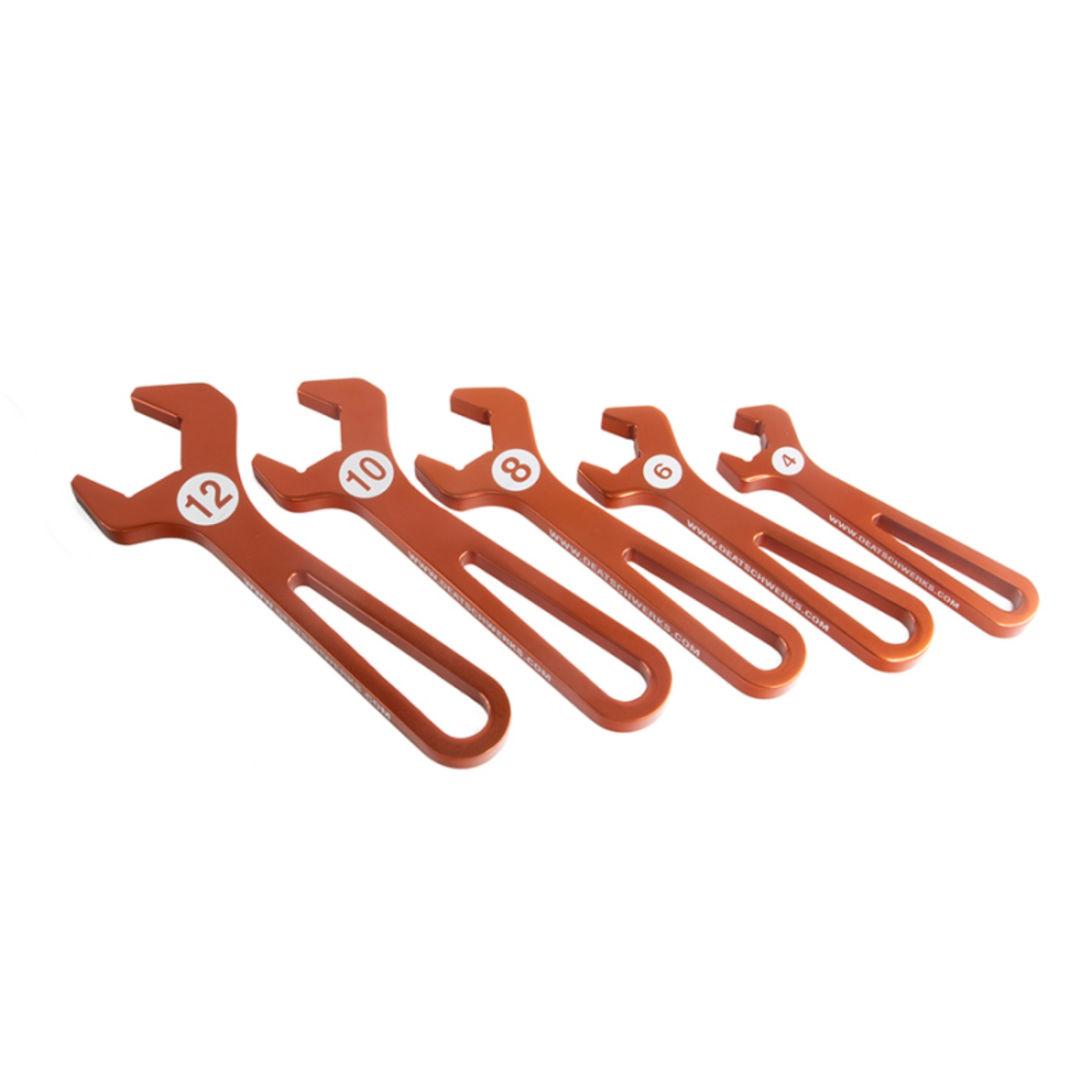 Picture of DeatschWerks T6061 AN Hose End Wrench Set Sizes 4, 6, 8, 10,12