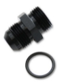 Picture of Vibrant -3AN Male Flare to -4 ORB Male Straight Adapter w-O-Ring - Anodized Black