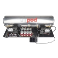 Picture of Ridetech RidePro E5 Air Ride Control System 5Gal Dual Compressor AirPod Hi-Flow Big Red 3-8in Valves