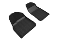 Picture of 3D MAXpider 19-21 Porsche Cayenne 2021 Cayenne GTS Elegant Hybrid 1st Row Floormat - Black