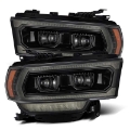 Picture of AlphaRex 19-21 Ram 2500 LUXX LED Proj Headlights Plank Style Alpha Blk w-Activ Light-Seq Signal-DRL