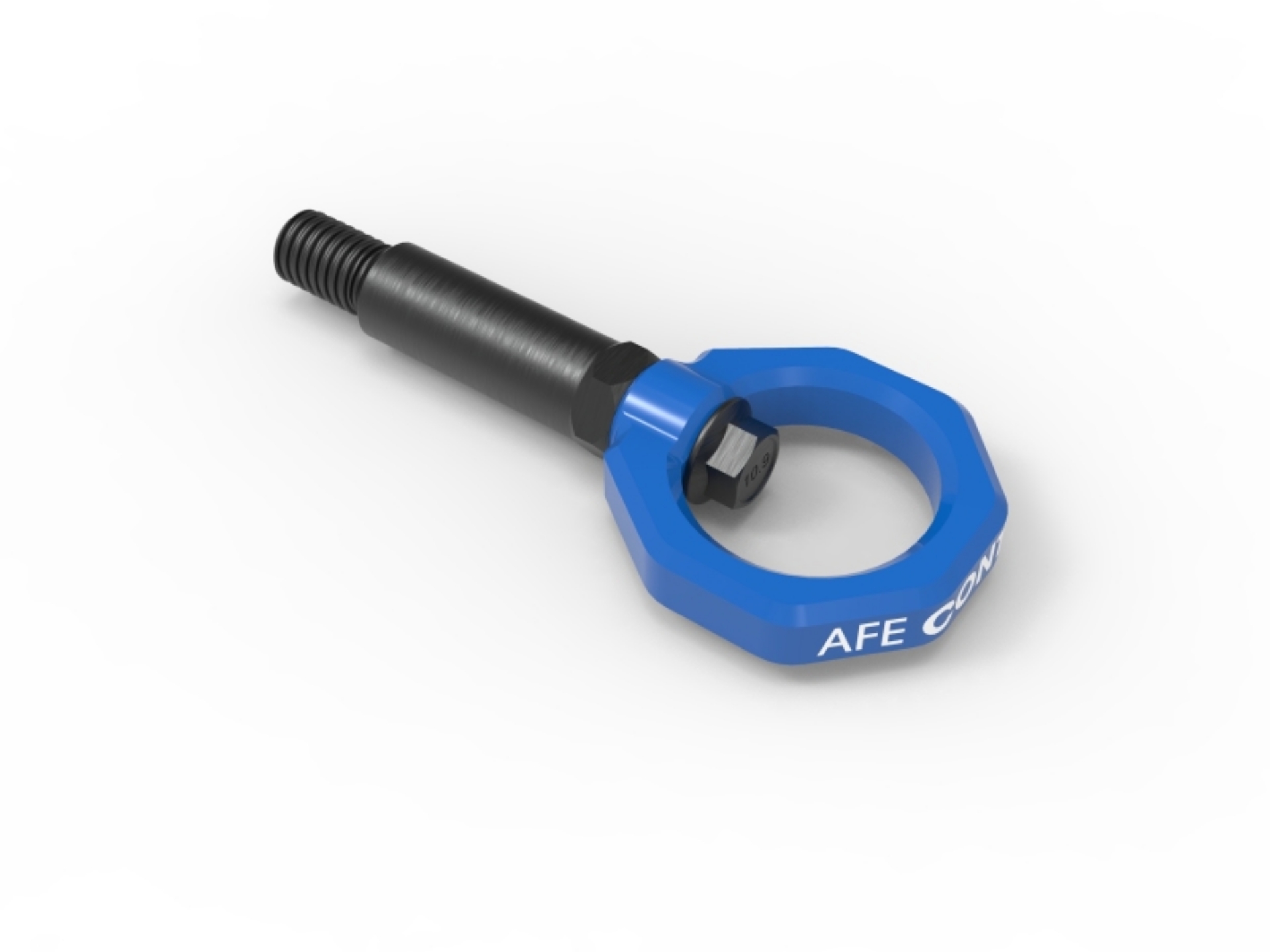 Picture of aFe Control Front Tow Hook Blue 20-21 Toyota GR Supra A90