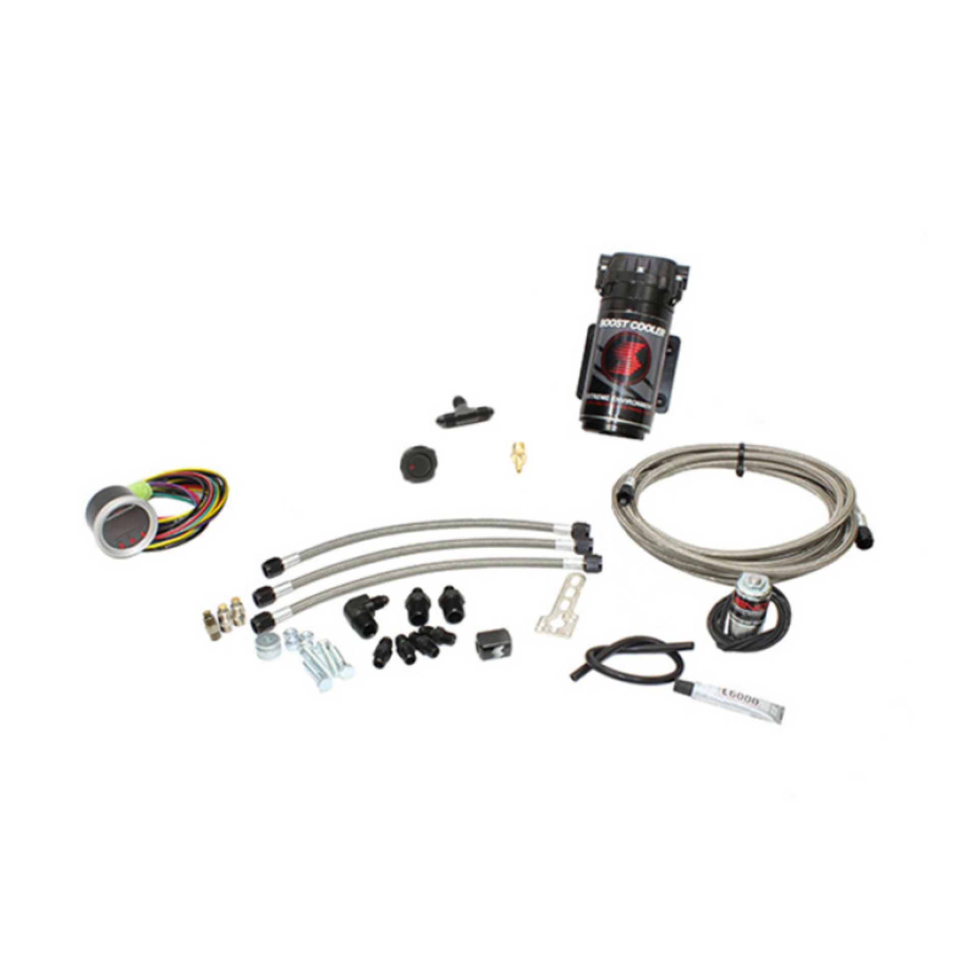 Picture of Snow Performance Chevy-GMC Stg 2 Boost Cooler Water Inj- Kit SS Brded Line-4AN Fittings w-o Tank