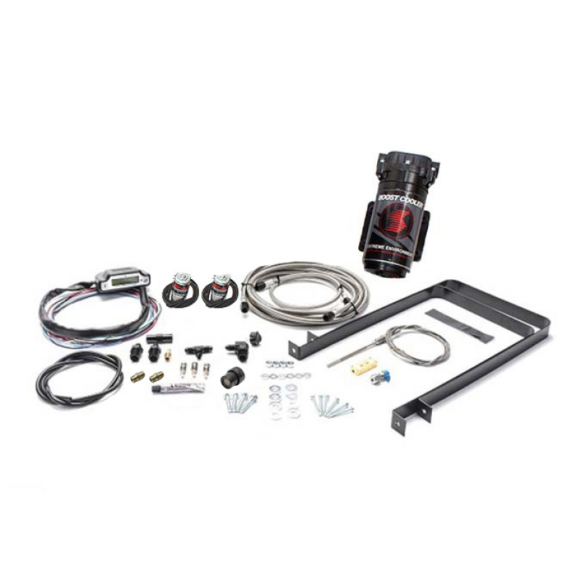 Picture of Snow Performance 94-17 Ford Stg 3 Boost Cooler Water Injection Kit w-SS Braided Line-4AN w-o Tank