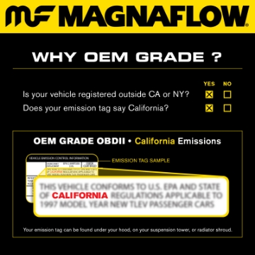 Picture of MagnaFlow 04-09 Toyota Prius L4 OEM Underbody Single Direct Fit EPA Compliant Catalytic Converter