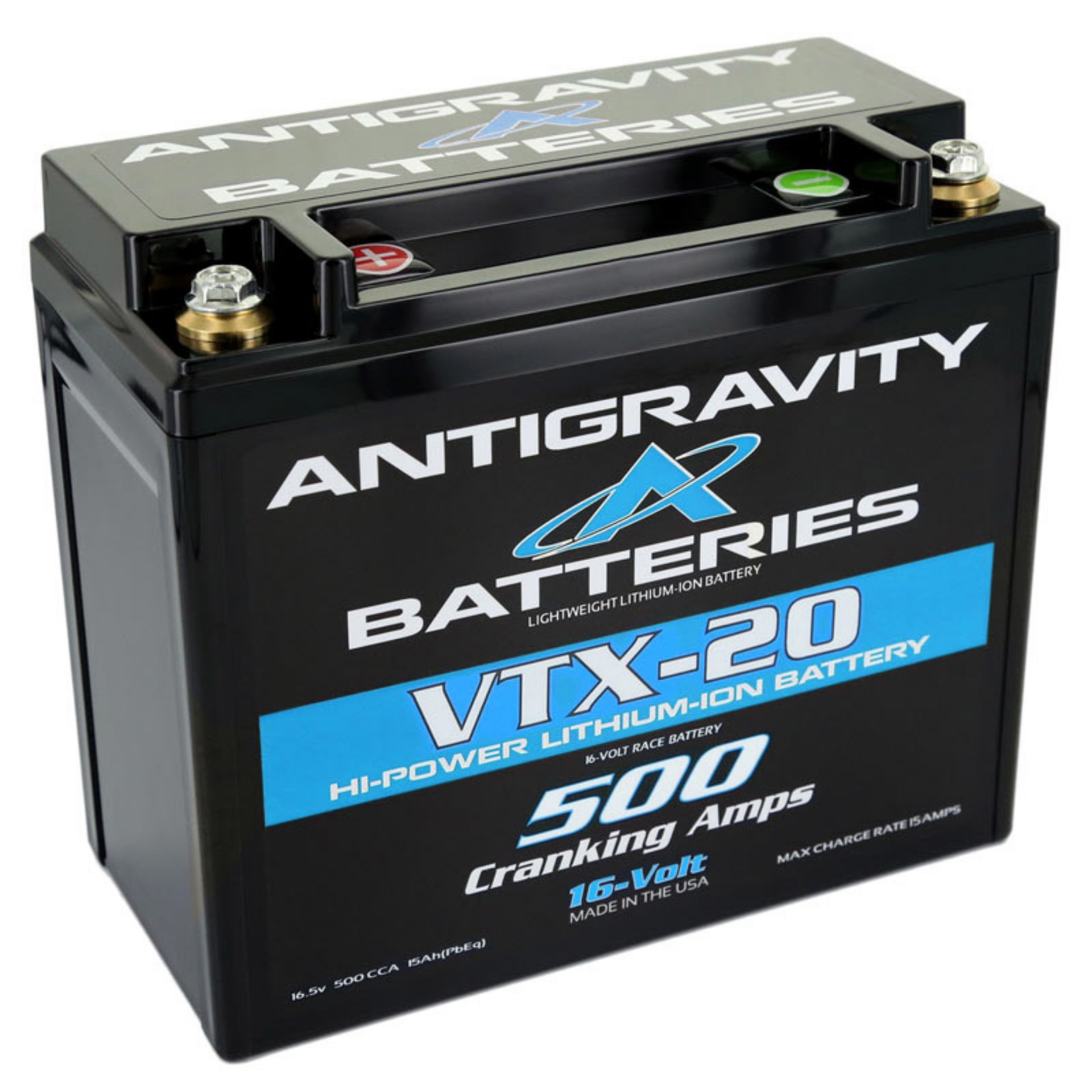 Picture of Antigravity Special Voltage YTX12 Case 16V Lithium Battery - Left Side Negative Terminal