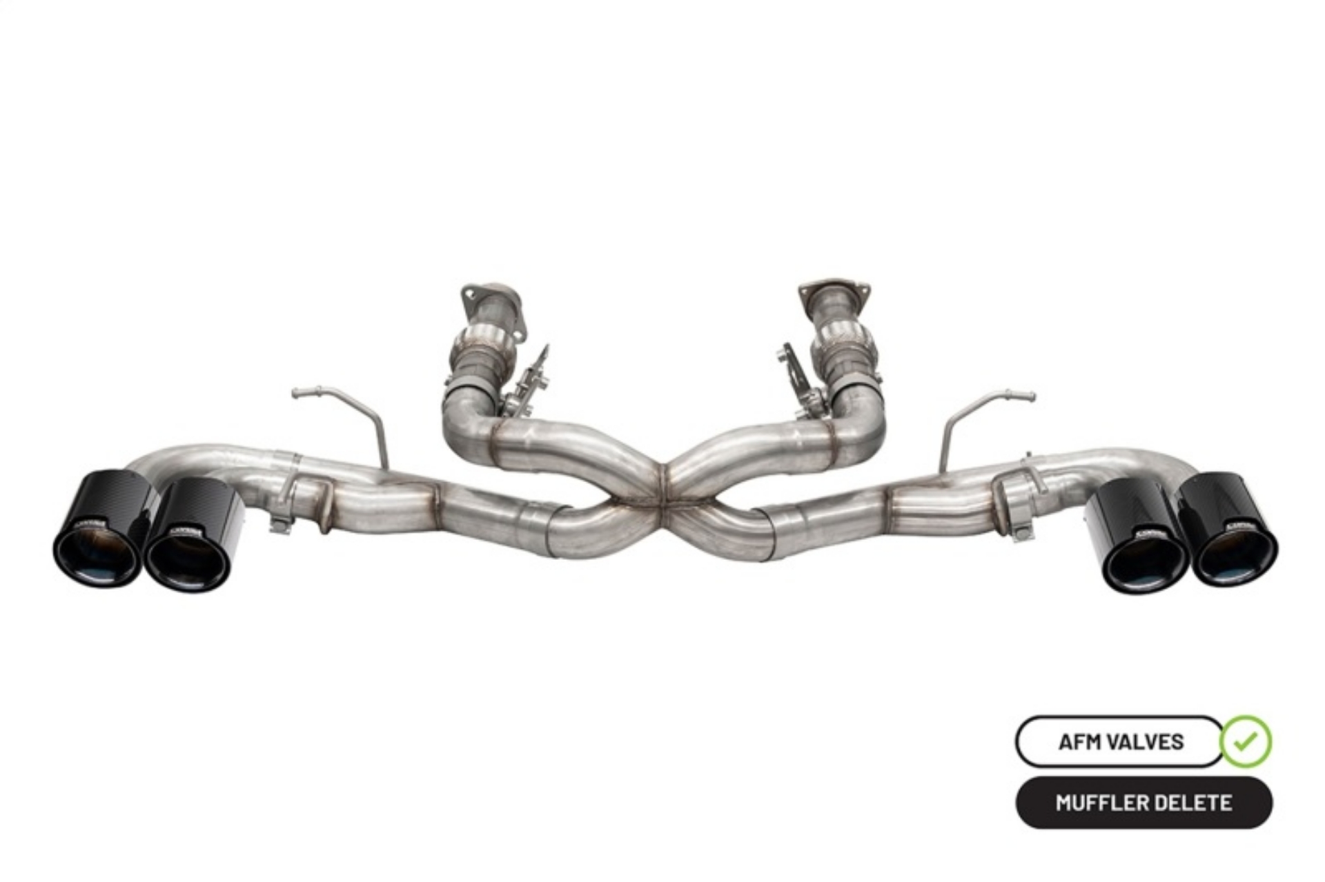 Picture of Corsa 20-24 Chevrolet Corvette C8 RWD 3in Xtreme Cat-Back Exhaust w-4-5in Carbon Fiber BlackPVD Tip