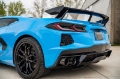 Picture of Corsa 20-24 Chevrolet Corvette C8 RWD 4-5in Carbon Fiber Black PVD Tip Kit For Corsa Exhaust Only