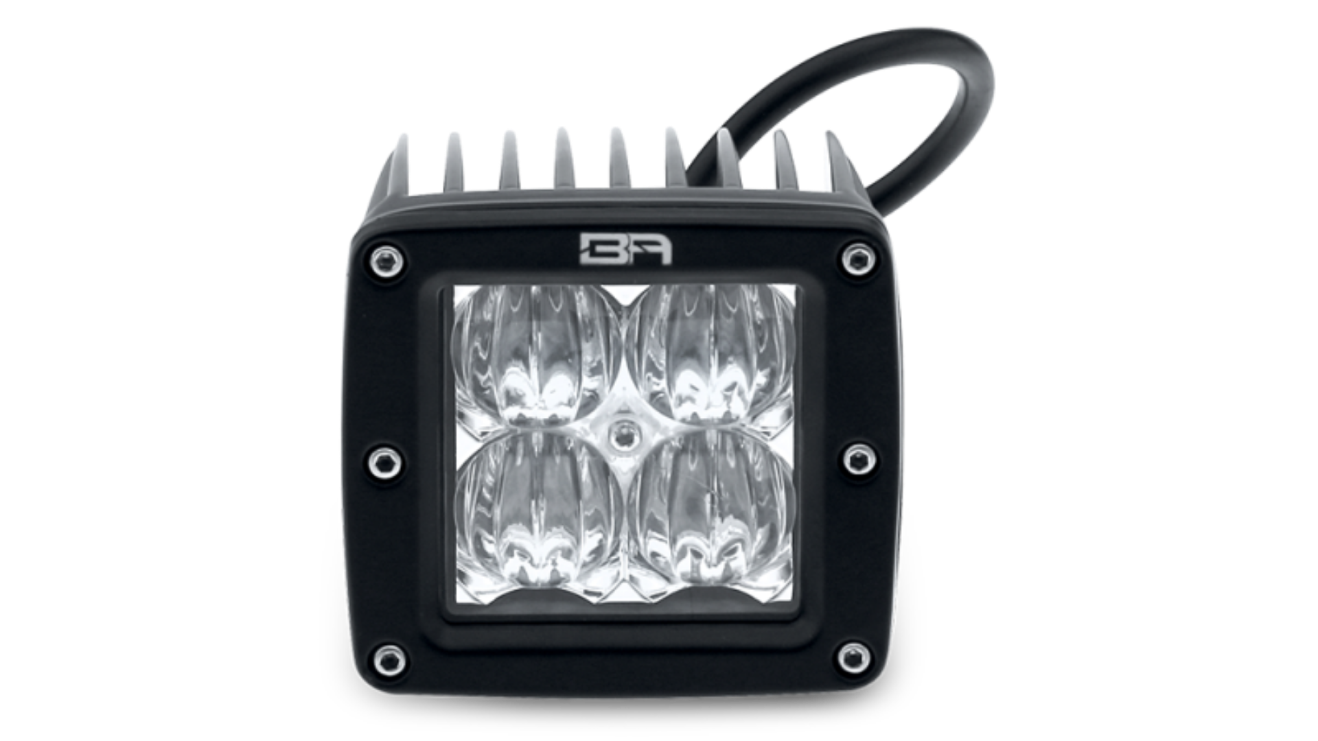 Picture of Body Armor 4x4 Cube LED Light Spot Pair with Wiring Harness