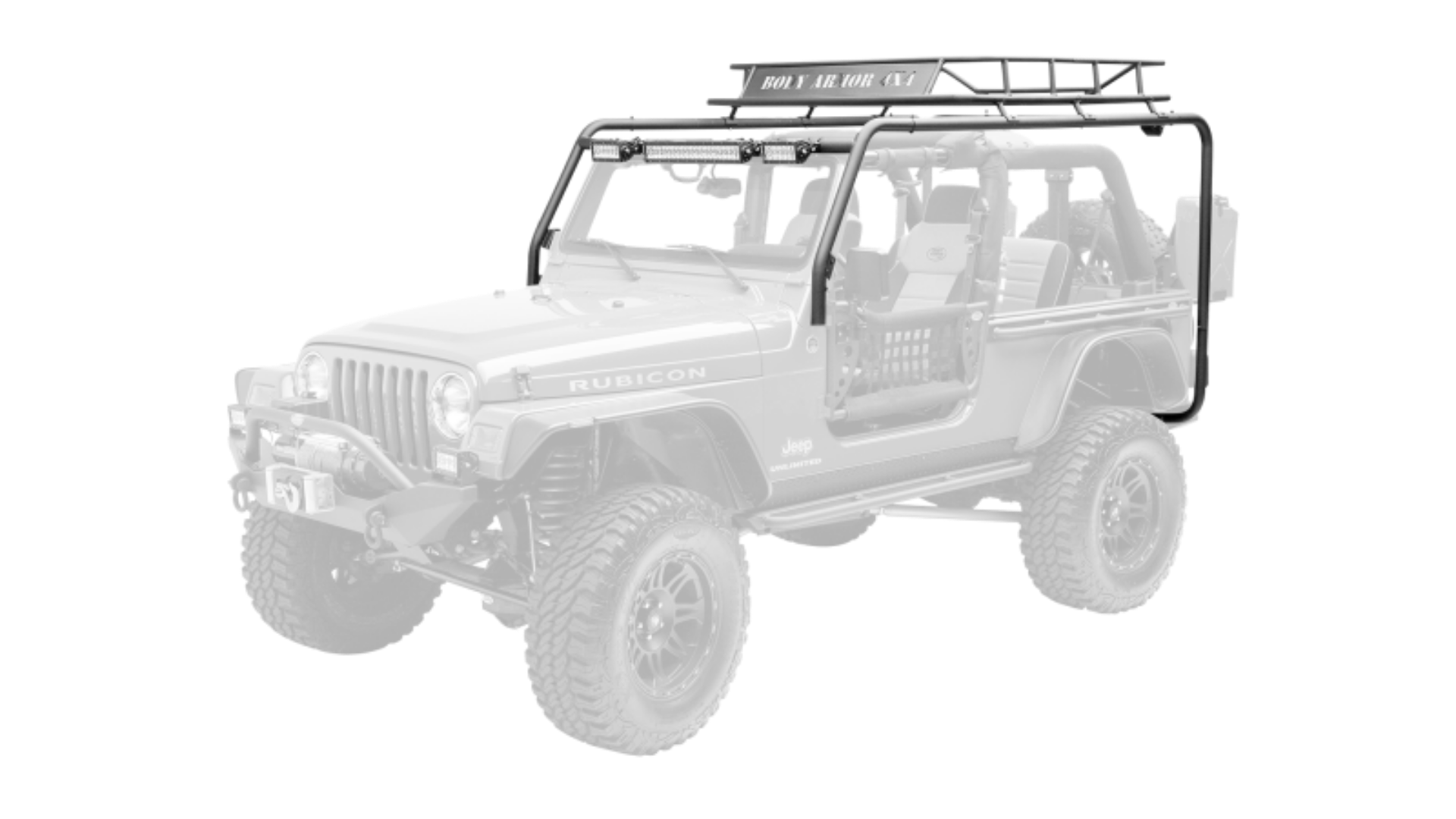 Picture of Body Armor 4x4 04-06 Jeep Wrangler Unlimited Cargo Roof Rack Box 2 Of 2