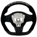 Picture of BLOX Racing Tesla Model 3 and Y Carbon-Alcantara Steering Wheel Black Stitching