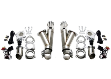 Picture of Granatelli 2-25in Stainless Steel Electronic Dual Exhaust Cutout w-Slip Fit & Band Clamp