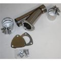 Picture of Granatelli 2-25in Stainless Steel Manual Exhaust Cutout Kit w-Slip Fit-Band Clamp