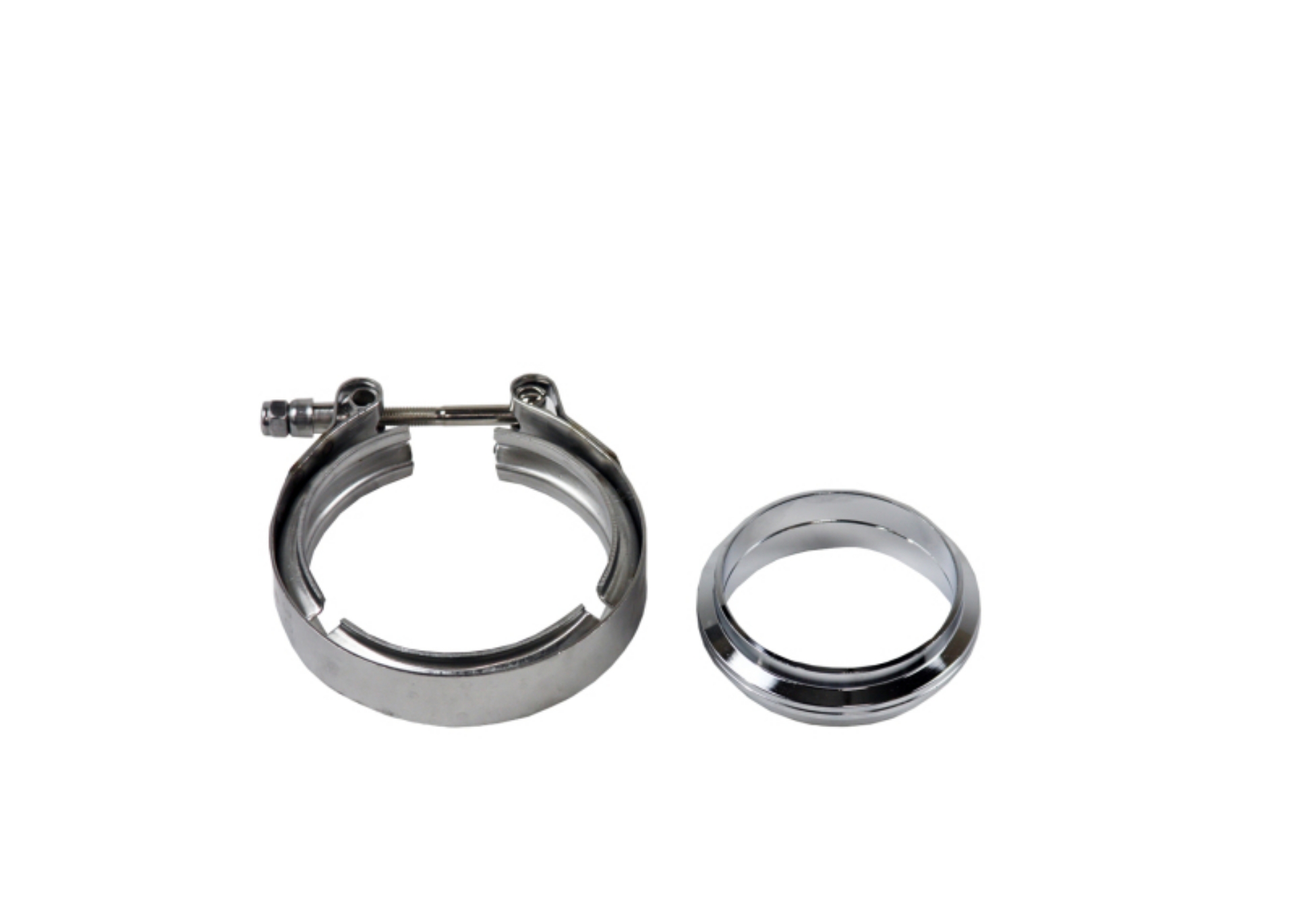 Picture of Granatelli 3-0in Aluminum Mating Male to Female Flanges w-V-Band-O-Ring Seal