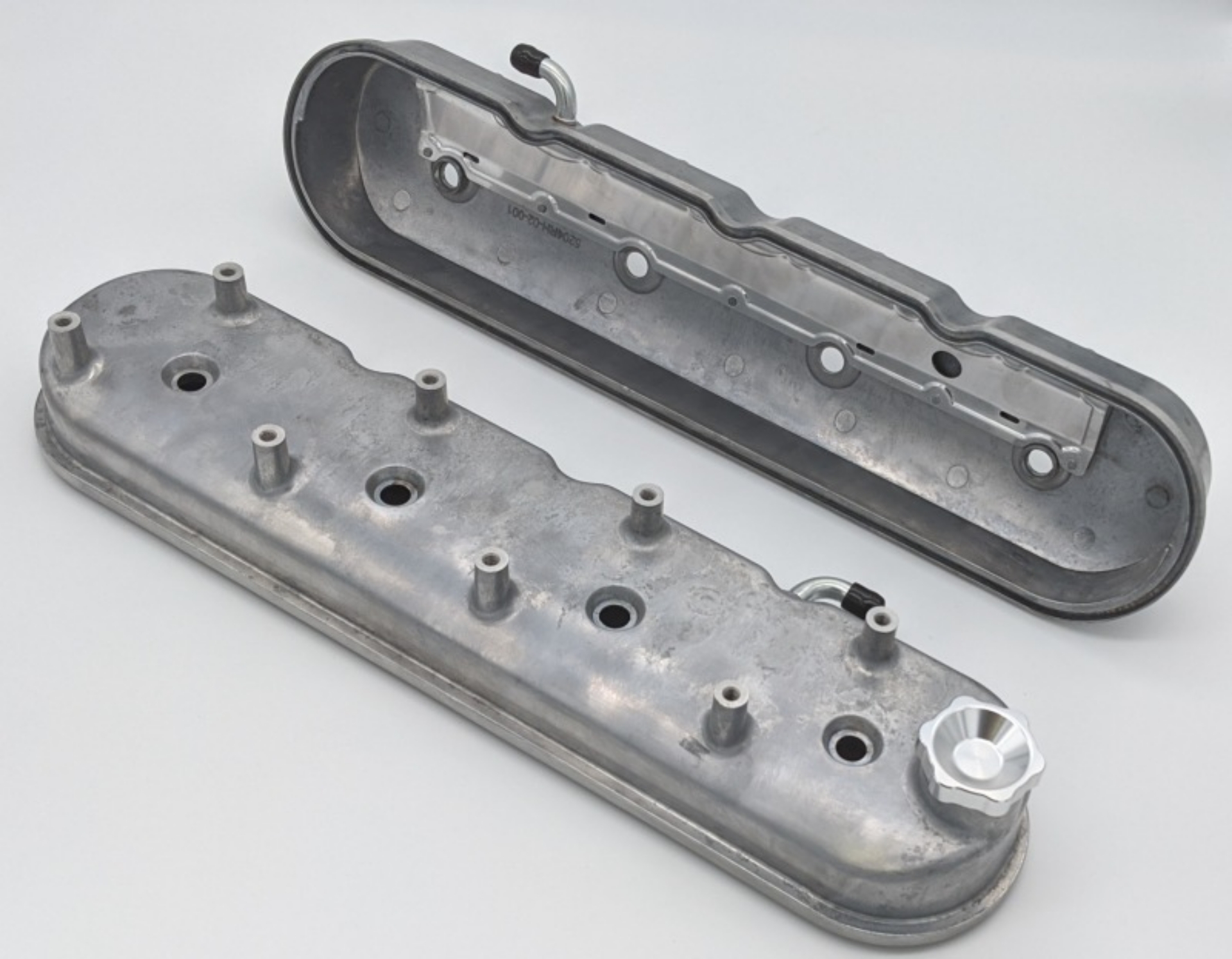 Picture of Granatelli 96-22 GM LS Tall Valve Cover w-Integral Angled Coil Mounts - Cast Finish