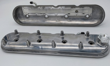 Picture of Granatelli 96-22 GM LS Standard Height Valve Cover w-Angled Coil Mount - Polished Pair