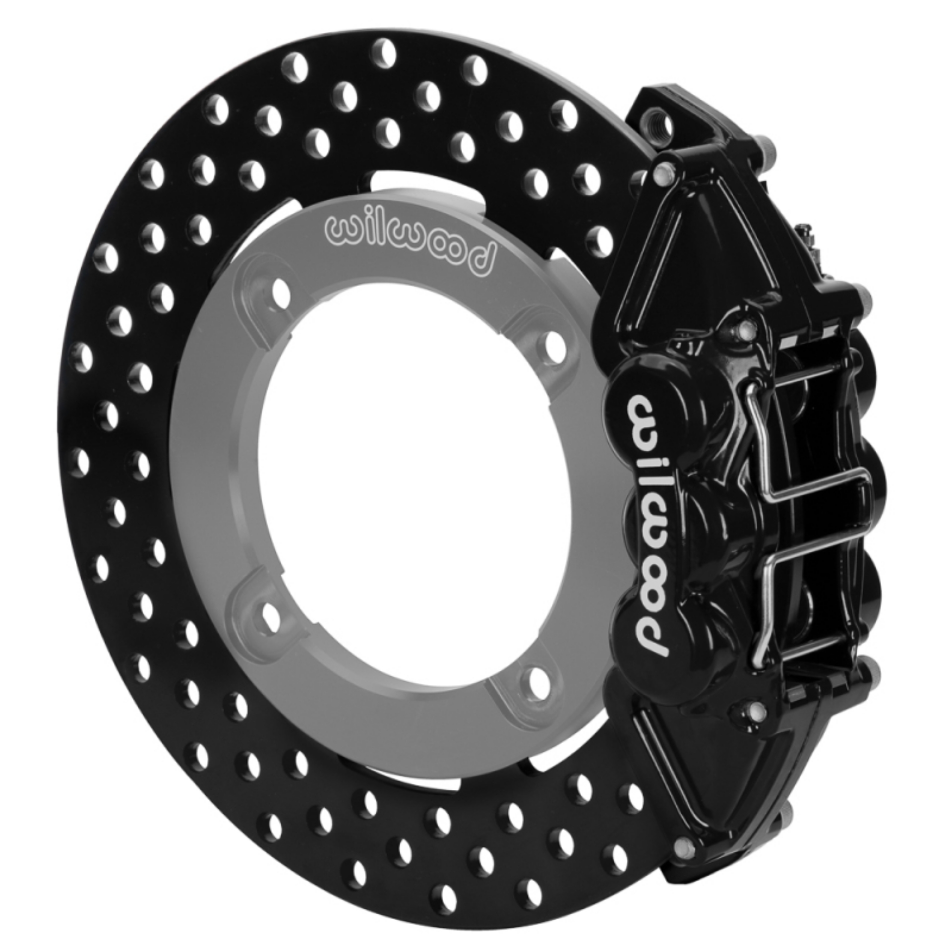 Picture of Wilwood 19-22 Honda Talon 1000 Black 4-Piston Rear Kit 11-25in - Drilled Rotors