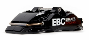 Picture of EBC Racing 13-22 Volkswagen Golf GTI MK7-MK8 2-0T Black Apollo-6 Front Left Caliper