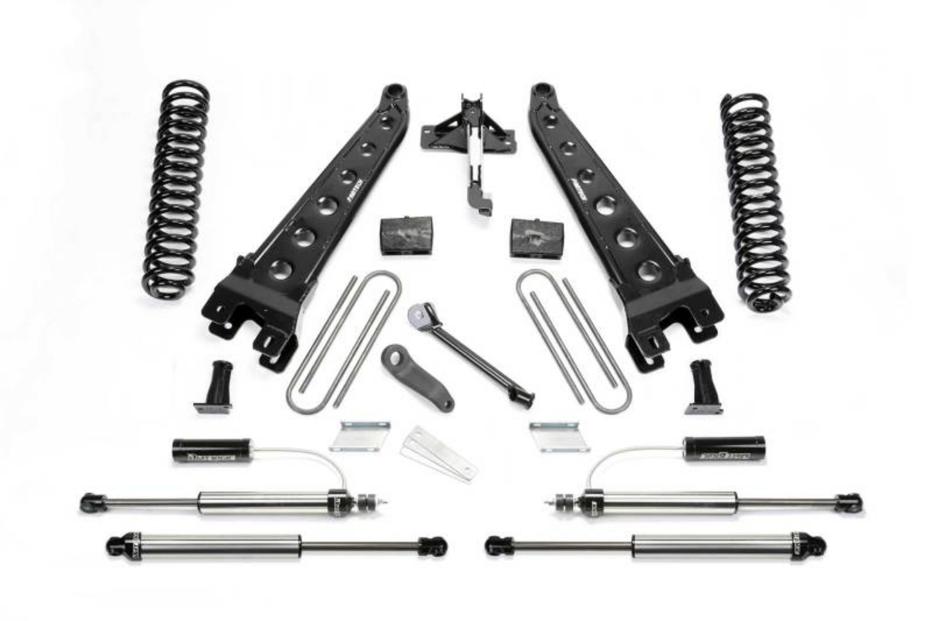 Picture of Fabtech 17-21 Ford F250-350 4WD Diesel 4in Rad Arm Sys w-Coils & 2-25 Dl Resi Frt & Dl Rr Shks