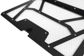 Picture of Agency Power 14-18 Polaris RZR XP 1000-XP Turbo Vented Engine Cover - Matte Black-Raw Alum- Mesh