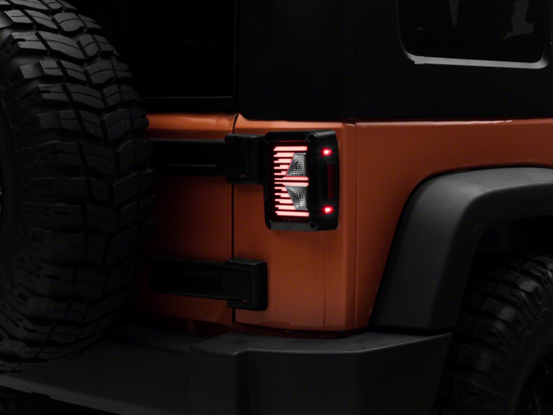 Picture of Raxiom 07-18 Jeep Wrangler JK Axial Series Vision LED Tail Lights- Blk Housing Clear Lens