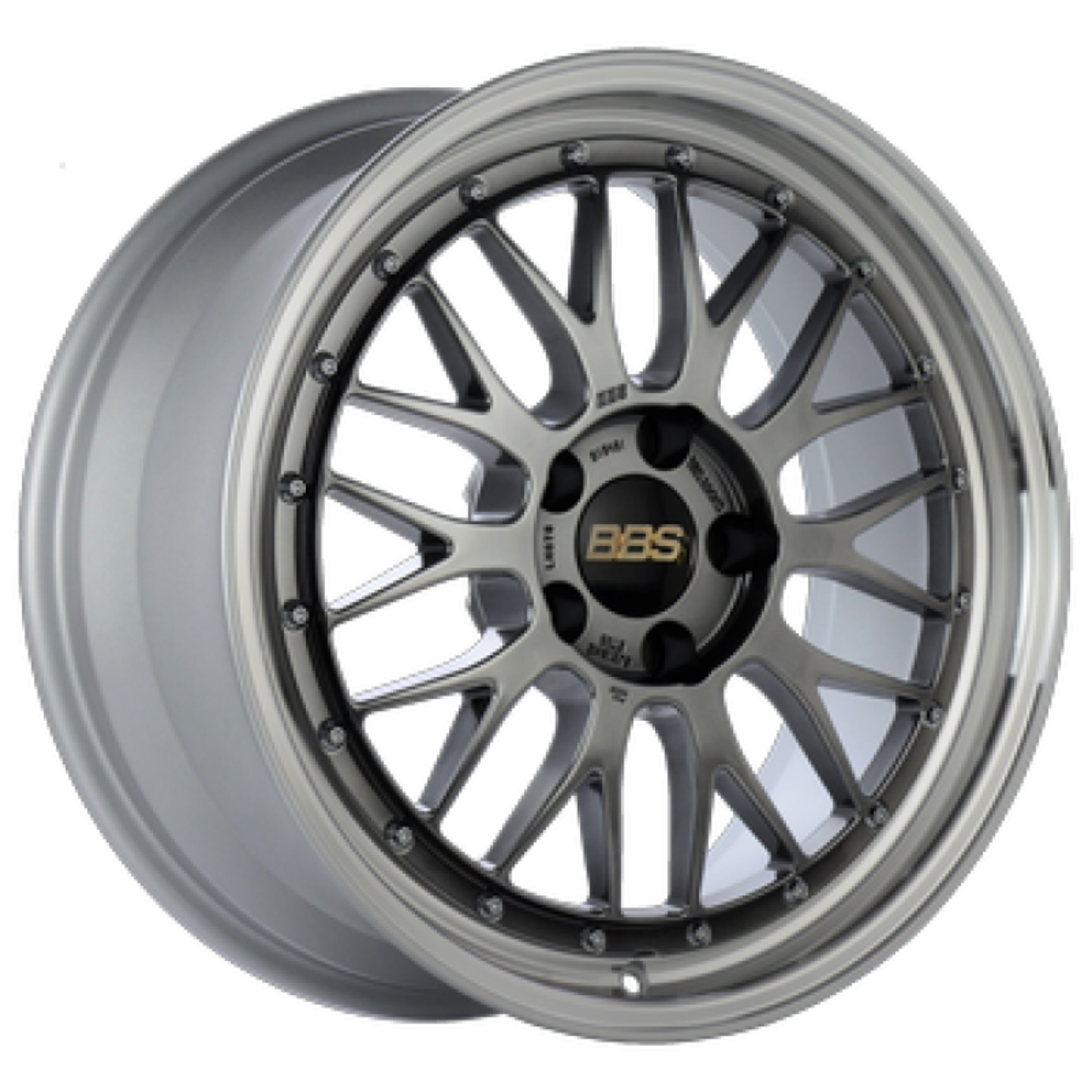 Picture of BBS LM 18x8 5x114-3 ET40 Diamond Black Center - Machined Lip Wheel -82mm PFS-Clip Required