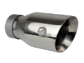 Picture of aFe 20-21 Jeep Wrangler Large Bore-HD 3in 304 Stainless Steel DPF-Back Exhaust System - Polished Tip