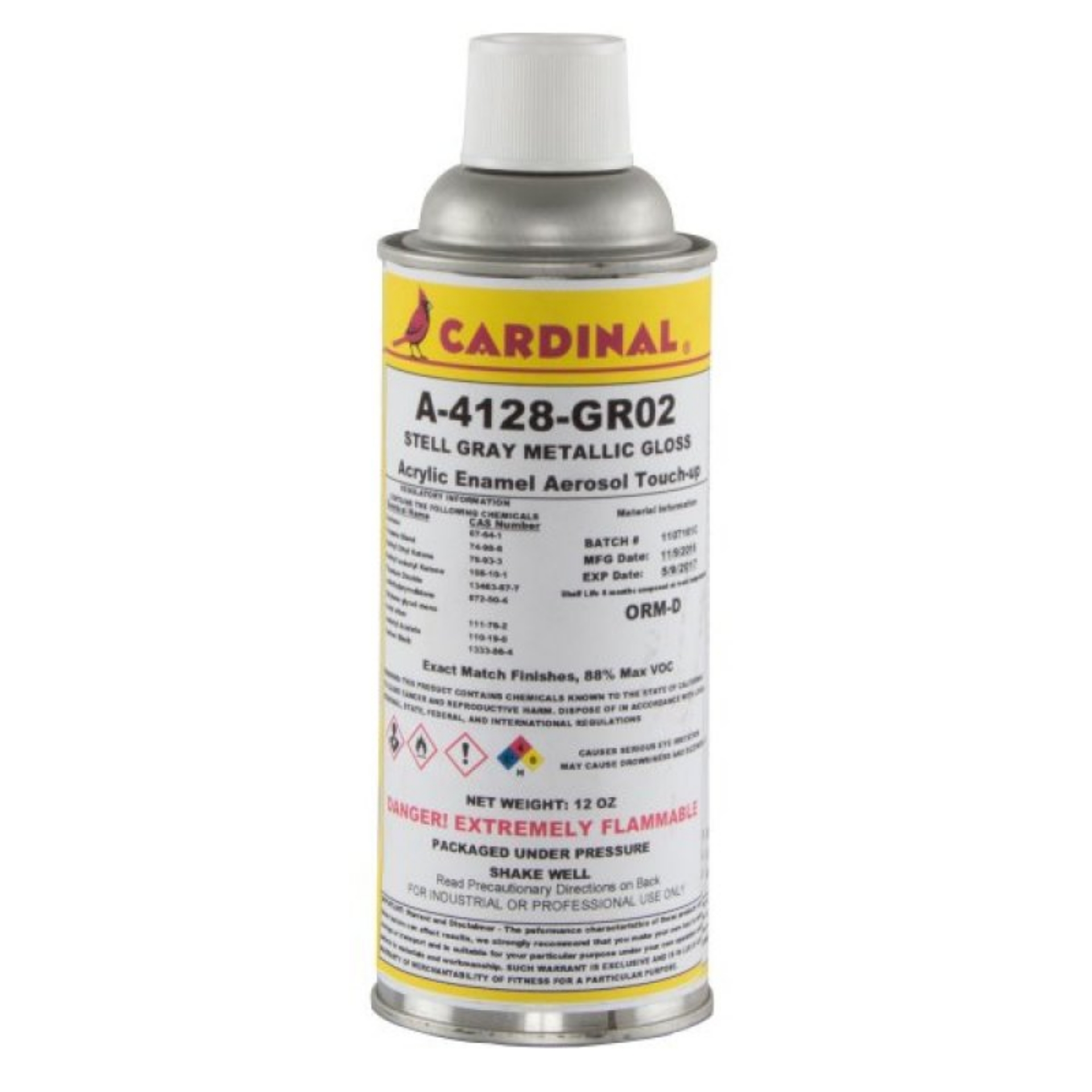 Picture of Synergy Grey Semi-Gloss Steel Metallic Touch-Up Paint Aerosol