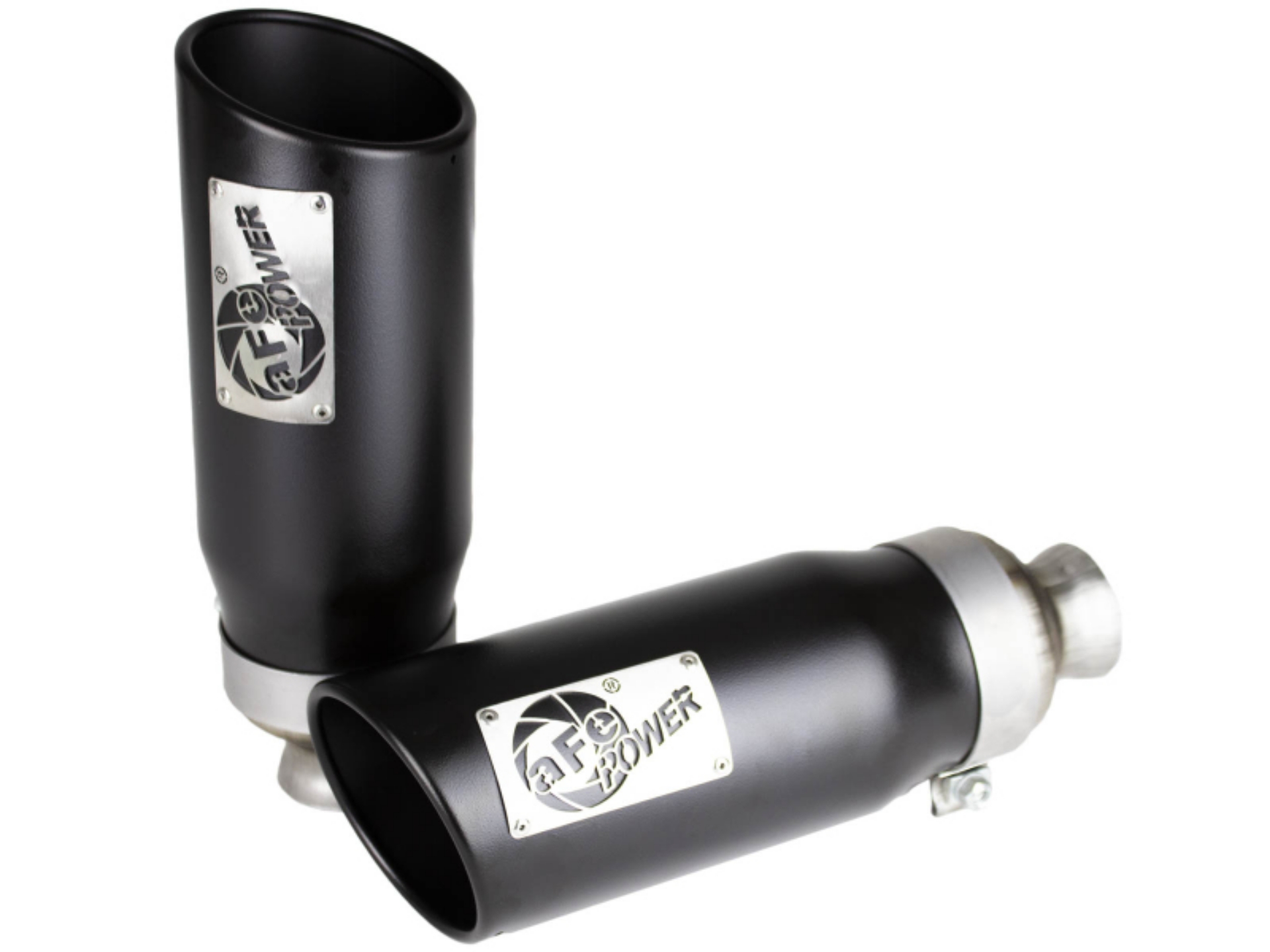 Picture of aFe MACH Force-XP 4-1-2in Steel OE Replacement Exhaust Tips - 2021+ Dodge Ram 5-7L V8 - Black