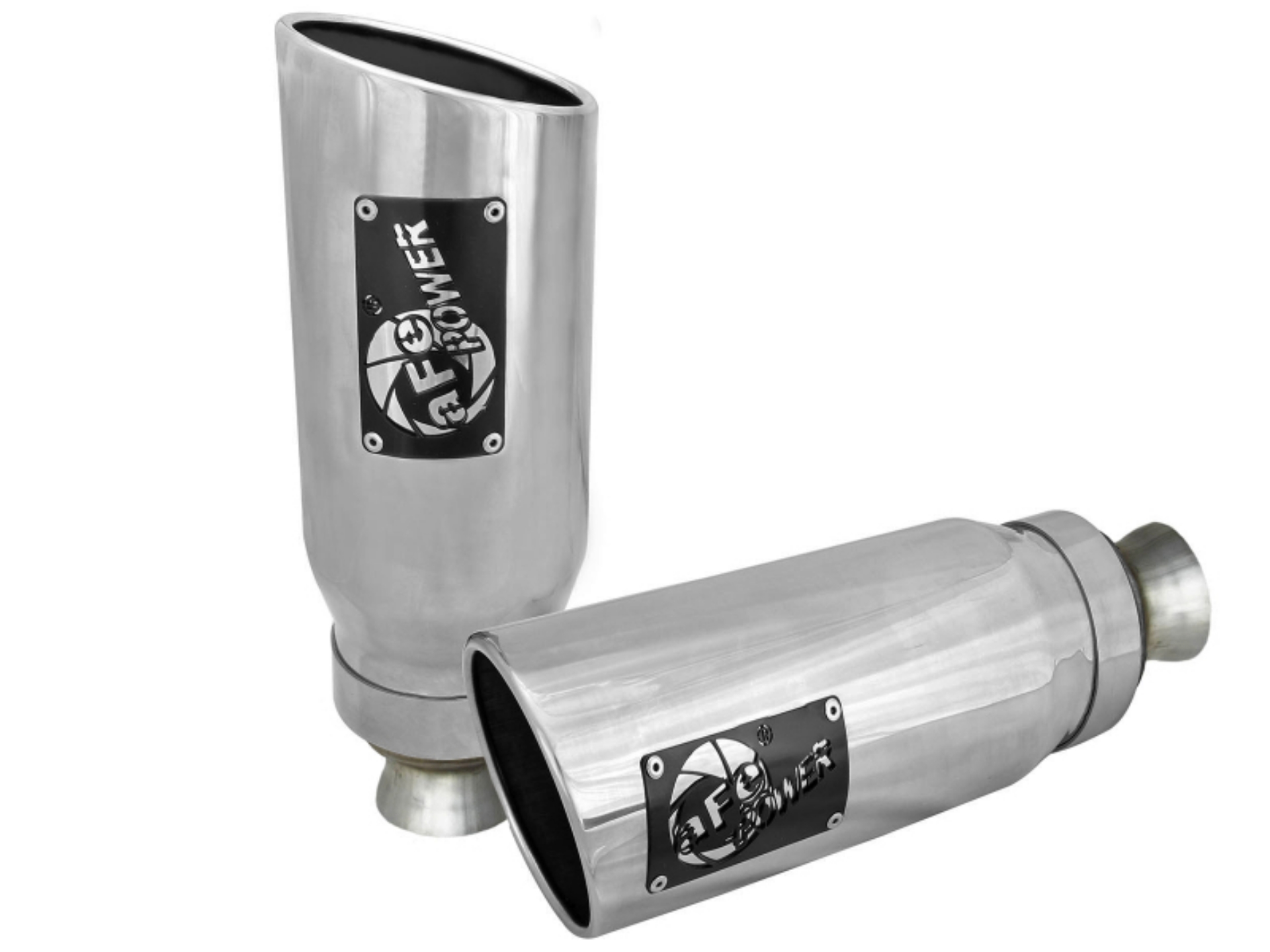 Picture of aFe MACH Force-XP 4-1-2in Steel OE Replacement Exhaust Tips - 2021+ Dodge Ram 5-7L V8 - Polished