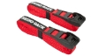 Picture of Rhino-Rack Rapid Tie Down Straps w-Buckle Protector - 4-5m-15ft - Pair - Red